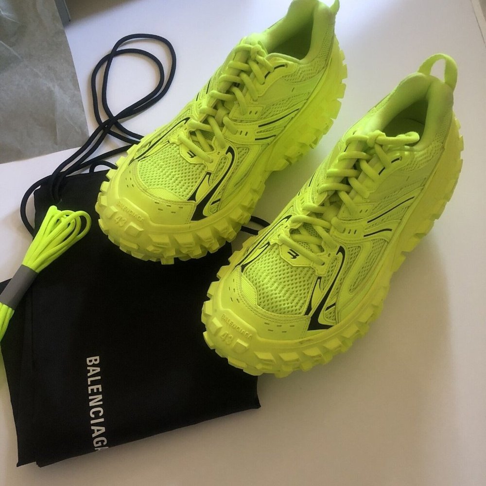 Balenciaga Bouncer Sneakers Fluo Yellow & Black - Picture 4 of 12